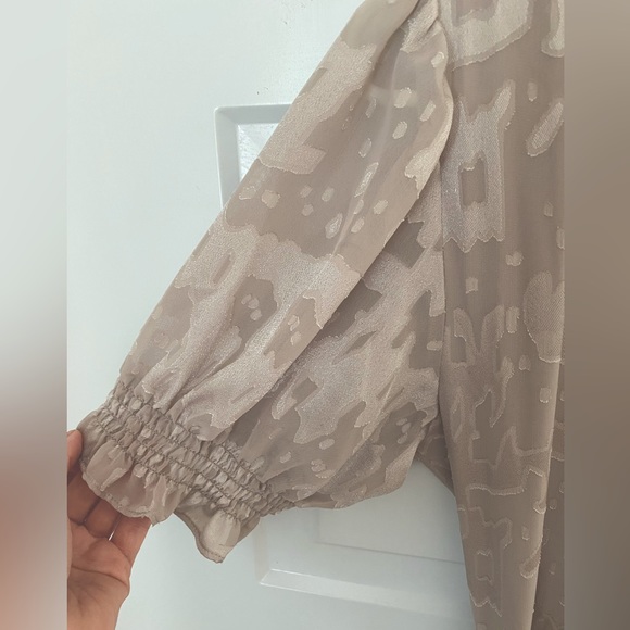 Grey Biscayne Ruffle Wrap Dress from BHLDN | Size S - Picture 4 of 9